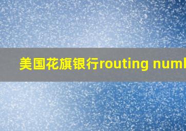 美国花旗银行routing number